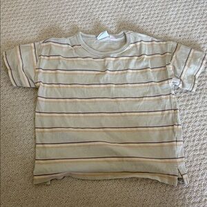 Zara Kids beige striped Tee